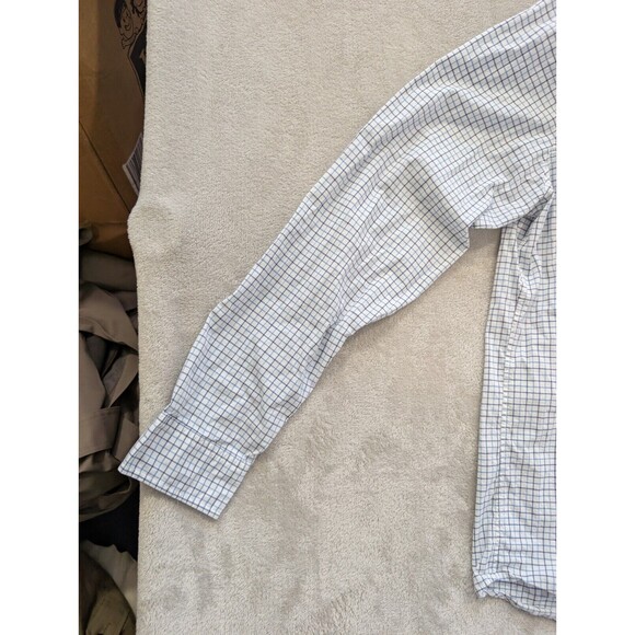 Gap Standard Fit Button-Up Shirt Men's Size M White Striped Long Sleeve Cotton - Picture 9 of 16